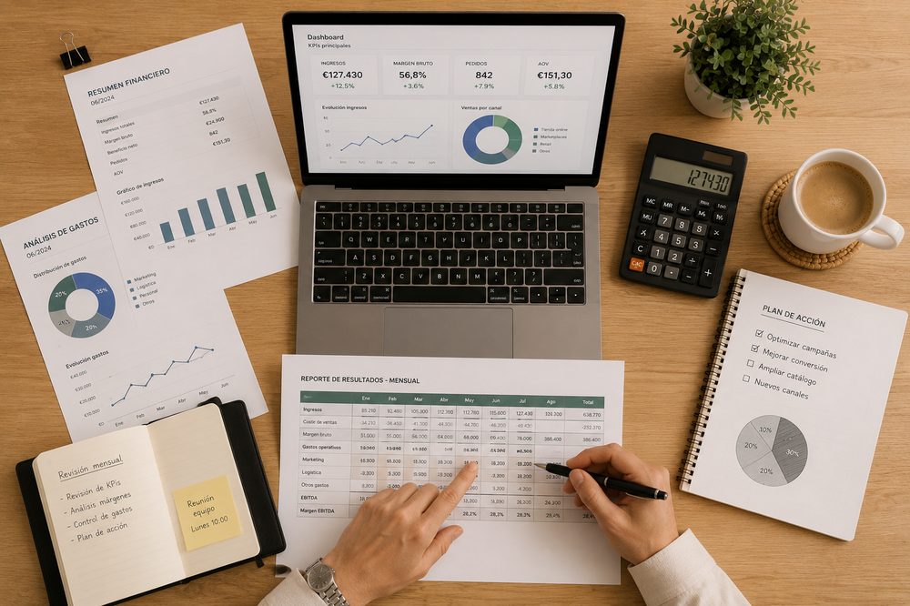Dashboard financiero y análisis de costes